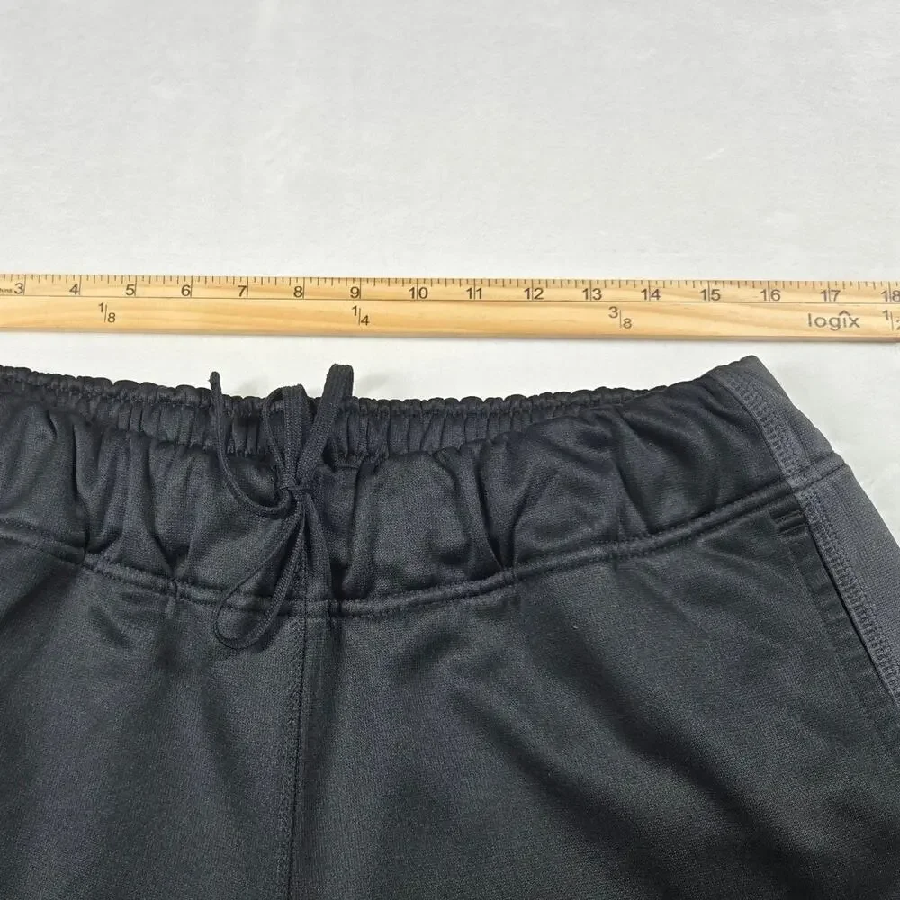 Nike Pants Size XL (32x30) Black Therma Fit Swoosh‎ Track Sweatpants Ankle Zip